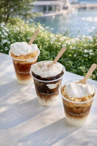 กาแฟเย็นวิปครีม 3 แก้ว Uncloud Coffee